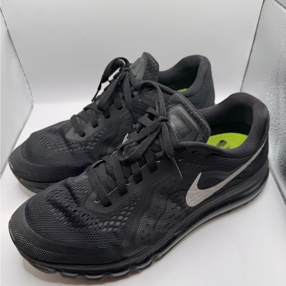 Nike Men's Air Max 2014 Black and Gray Athletic Shoes 621077-001